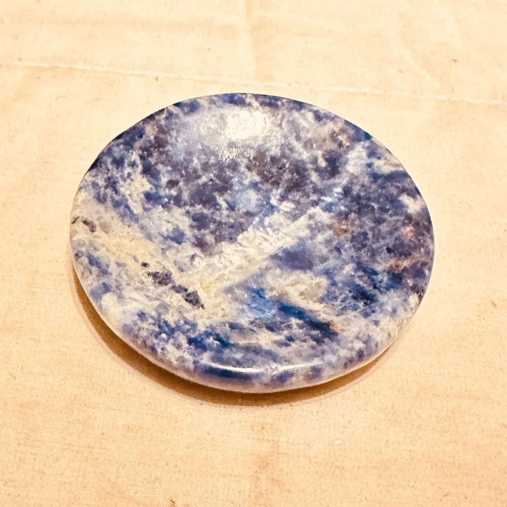 Sodalite Dish | Crystal Trinket Bowl | Ring Dish | 56.7mm | 30g
